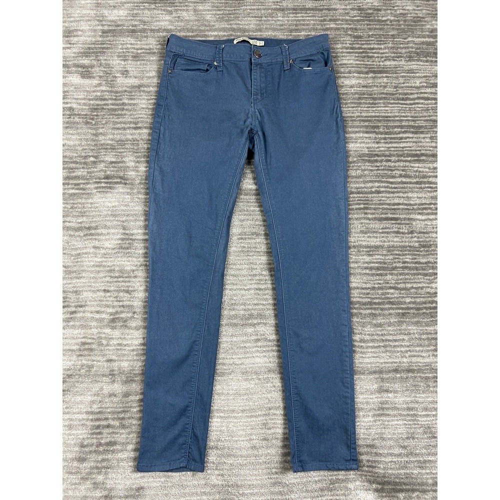 Iris Jeans Denim Pants Womens 9 Blue Skinny Mid Rise Stretch Modern Vintage